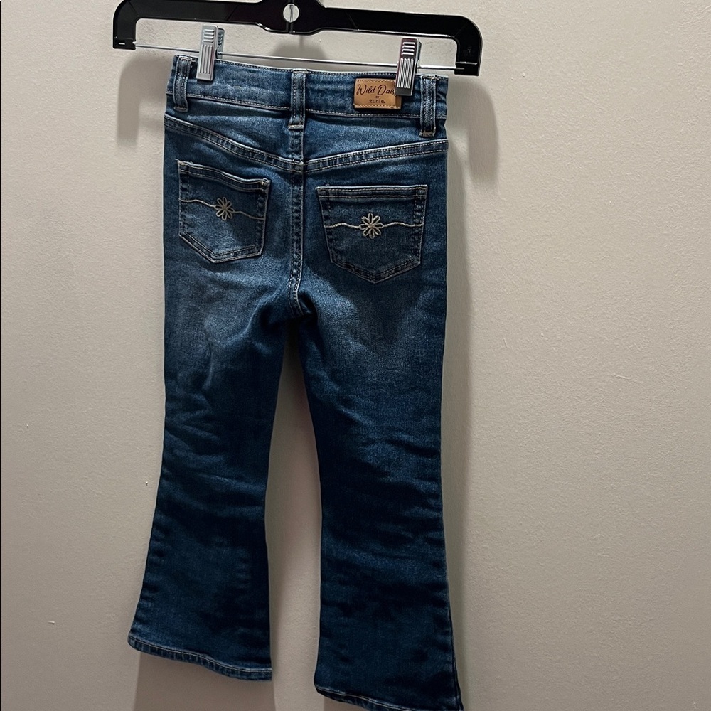 Zunie Blue Denim Jeans with Embroidery - Picture 3 of 8